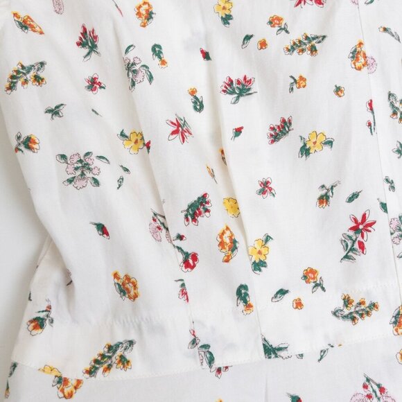 ✨ Uniqlo x Ines de la Fressange Dress Floral Sleeveless Flare Summer White - Picture 12 of 15